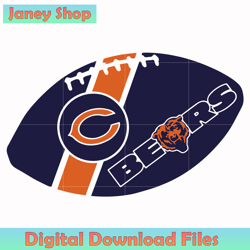 Chicago Bears Ball svg, nfl svg,NFL, NFL football, Super Bowl, Super Bowl svg, NFL design