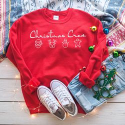 Christmas Crew Crewneck Sweatshirts,Xmas Crew Sweater,Family Matching Christmas Shirt, Xmas Shirt for Woman, Xmas Crew S