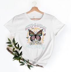 Butterfly Shirt, Introvert Shirt, Nature Tee, Retro Butterfly, Butterfly Lover,Retro Anti Social Butterfly Shirt, Antiso