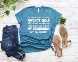 grandma shirt, my kids accuse me of having a favorite child shirt, mimi shirt,favorite child shirt
