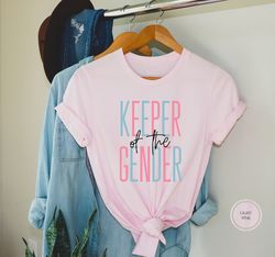 keeper of the gender t-shirt, gender announcement shirt, baby announcement shirt, gender reveal tee, gender reveal party