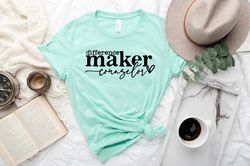difference maker counselor shirt,school counselor shirt,gift for school counselor,counselor appreciation gift