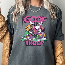 Goof Troop Neon Group C2129 Magic Kingdom Holiday Trip Unisex Tshirt Family Birthday Gift Adult Kid Tee