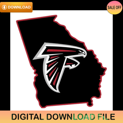 Atlanta Falcons Logo Map Svg Cricut Digital ,NFL svg,NFL ,Super Bowl,Super Bowl svg,Football