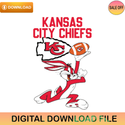 Kansas City Chiefs Football Bunny Svg,NFL svg,NFL ,Super Bowl,Super Bowl svg,Football