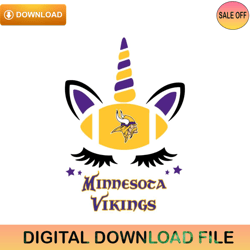 Minnesota Vikings Unicorn Svg Cricut Digital ,NFL svg,NFL ,Super Bowl,Super Bowl svg,Football