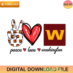 Peace Love Washington Svg Digital    Gossfi com 1 ,NFL svg,NFL ,Super Bowl,Super Bowl svg,Football