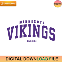 Vintage Minnesota Vikings 1961 Svg Digital ,NFL svg,NFL ,Super Bowl,Super Bowl svg,Football