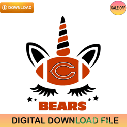 Chicago Bears Unicorn Svg Cricut Digital ,NFL svg,NFL ,Super Bowl,Super Bowl svg,Football