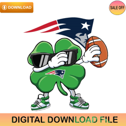Dabbing Shamrock Football New England Patriots Svg,NFL svg,NFL ,Super Bowl,Super Bowl svg,Football