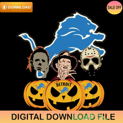 Halloween Horror Movie Pumpkin Svg Detroit Lions Svg,NFL svg,NFL ,Super Bowl,Super Bowl svg,Football
