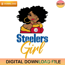 Logo Steelers Girl Svg Digital ,NFL svg,NFL ,Super Bowl,Super Bowl svg,Football
