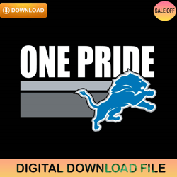 One Pride Detroit Lions Football Svg Digital ,NFL svg,NFL ,Super Bowl,Super Bowl svg,Football