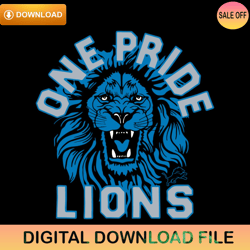 One Pride Lions Detroit Football Svg Digital ,NFL svg,NFL ,Super Bowl,Super Bowl svg,Football