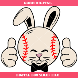 baseball bunny easter svg, bunny spring svg, baseball svg