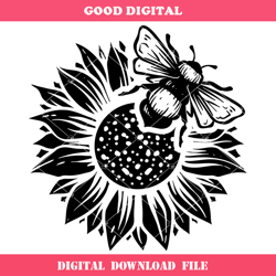 Bee And Sunflower Svg, Bee Quotes Svg, Honey Bee Svg