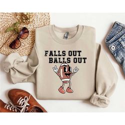 falls out balls out hoodie, cute fall sweatshirt, tis the season hoodie, football season sweatshirt, football hoodie,gam