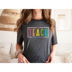 teach them to be kind shirt, teacher shirt, back to school shirt, teacher gift, back to school gift, teacher tee, teache