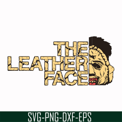 The leather face svg, png, dxf, eps digital file HLW0172