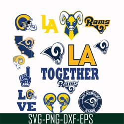 Los Angeles Rams, svg, png, dxf, eps file NFL000032