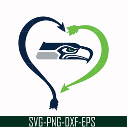 Seattle Seahawks heart svg, seahawks heart svg, Nfl svg, png, dxf, eps digital file NFL1610207L