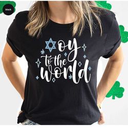 Happy Hanukkah Shirt, Jewish Gift, Jewish Sayings Tee, Star Of David Shirt, Chanukah Family Shirt, Hanukkah T-Shirts, Gi
