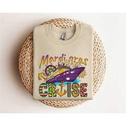 Mardi Gras Cruise Crew Sweatshirt, Mardi Gras Cruise Family Squad Shirts, Matching Family Carnival Shirt, Mardi Cruise P