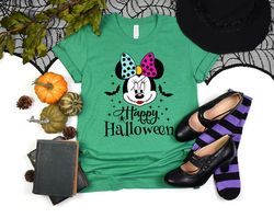 Halloween Disney Shirt, Disney Halloween T-Shirt, Happy Halloween Shirt, Halloween Party Matching Shirt, Minnie Mouse Te