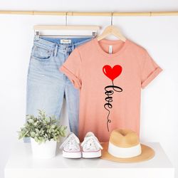 love shirt, cute valentines shirt, valentines day gift, red balloon t-shirt, girl christmas gift, best lovers shirt, be