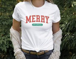 Merry Christmas Shirt, Christmas T-Shirt, Christmas Outfits, Merry and Bright Shirt, Holiday Gift Tee, Cute Xmas Shirt,