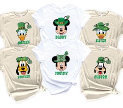 Mickey and Friends St Patrick's Shirt, Mickey and Minnie St Patrick T-Shirt, Disney Friends Shirt, Shamrock Tee