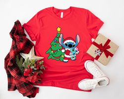 Disney Stitch Christmas Shirt, Christmas Shirt, Disney Lilo and Stitch Shirt, Disney Vacation Shirt, Disneyland Trip Shi