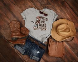 Wanted And Wild Shirt, Rodeo Life Shirt, Long Live Cowgirls Shirt, Rodeo Shirt For Woman, Wild West Shirt