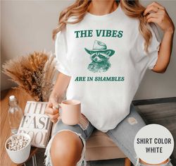 The Vibes are in Shambles, Raccoon T Shirt, Weird T Shirt, Meme T Shirt