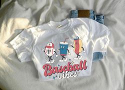 Baseball Vibes Shirt, Baseball Season Shirt, Baseball Mom T-Shirt, Baseball Lover Shirt, Summer Sports, Comfort Colors