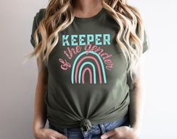 keeper of the gender shirt, gender announcement gift for her, cute baby announcement shirt for gender reveal