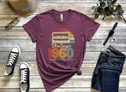 Vintage 1960 Shirt, 63rd Birthday Gift For Men, 63rd Birthday Best Friend