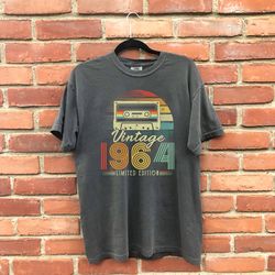 59th Birthday Shirt, Vintage 1964 Limited Edition Cassette T-Shirt, 1964 Birthday Shirt, 59th Birthday Gift For Women, 5