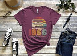 57th Birthday Shirt, Vintage 1966 Limited Edition Cassette T-Shirt, 1966 Birthday Shirt b