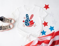 Groovy 4th Of July Shirt, 4th of July Peace Shirt, 4th of July Gifts, Fourth of July Apparel