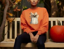 Love Fall Y'All Shirt, Leopard Pumpkin Print Fall Shirt, Hello Pumpkin, Fall Vibes, Peace Love Thanksgiving