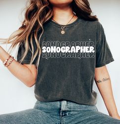Sonographer T-Shirt for Ultrasound Tech, Sonographer Shirt Gift, Ultrasound Technologist Crewneck T-Shirt