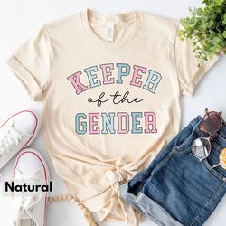 keeper of the gender shirt, gender announcement gift for her, cute baby announcement shirt for gender reveal 2
