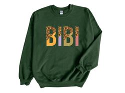 Bibi Sweatshirt and Hoodie For Grandma, Bibi Grandma Sweatshirt, Bibi Gift for Mother's Day