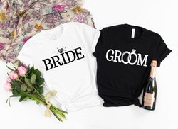Bride and Groom Shirt,Wedding Shirt,Bride Groom Shirt Set,Just Married Shirt,Honeymoon T-Shirts