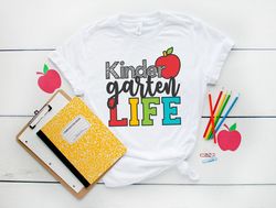Kindergarden Life Shirts, Teach Love Inspire Shirt, Back To School Shirt,First Grade Teacher Shirts