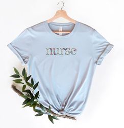 Embroidery Flower Nurse Shirt,Love Nurse Embroidery Sweatshirt,Nurse Week Embroidery Shirt,Embroidery Nurse Student Gift