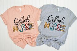 school nurse shirt, nurse shirt, nurse gift, funny nurse shirt, nursing student, nursing graduate, school nurse gift b