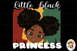 Little Black Princess Png Sublimation