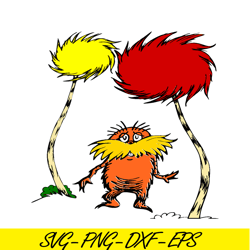 lorax and his trees svg, dr seuss svg, dr. seuss' the lorax svg ds205122317